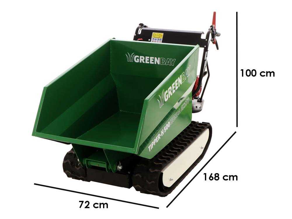 Raupendumper Dumper GreenBay Tipper-H 500 - Honda-Motor GX270
