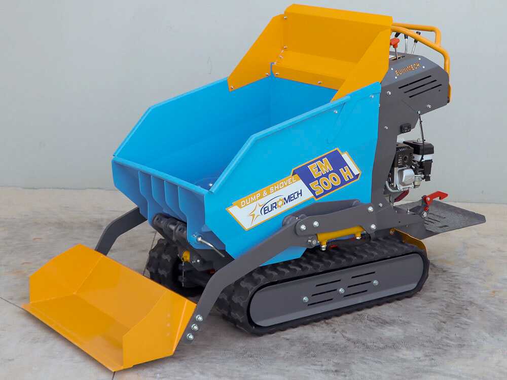 Raupendumper EuroMech EM500H-Dump & Shovel - 500 kg Dumper Mulde mit hydraulischem Kippsystem mit Schaufel – Bild 3