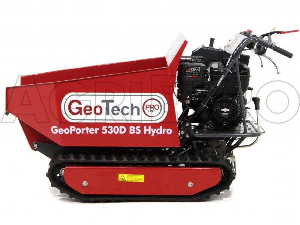 Raupendumper GeoTech GeoPorter 530D BS Hydro - 12 PS - Hydraulisches Kippsystem - Ladekapazität 500 kg