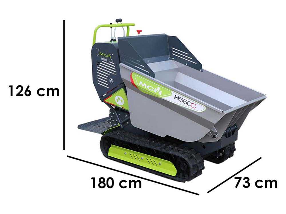 Raupendumper MCH H560C-GX - Hydraulische Mulde 500 kg