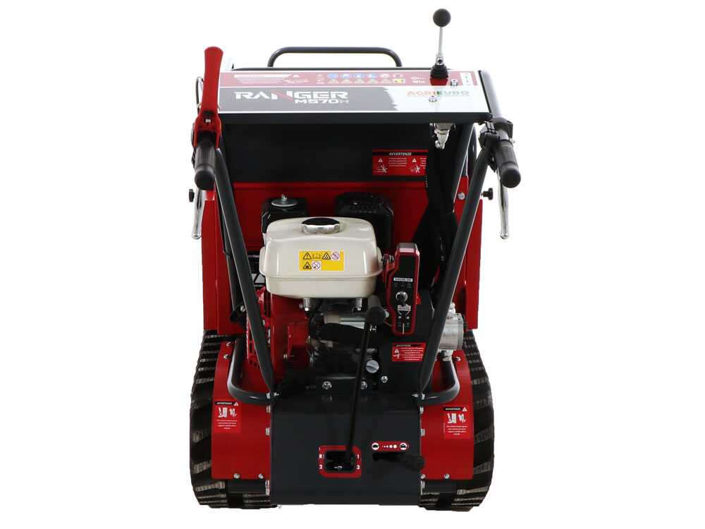 Raupendumper mit ausziehbarer Ladefläche AgriEuro Premium Ranger M570 H-E - Honda GX200 Motor - E-Starter – Bild 4