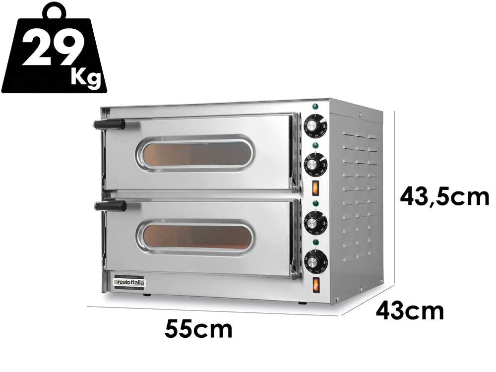 Resto Italia Small G2 – Elektrischer Pizzaofen - Doppelkammer