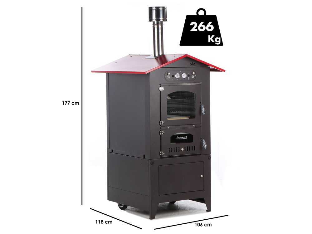 Rossofuoco Eco 80 - Holzbackofen für den Außenbereich