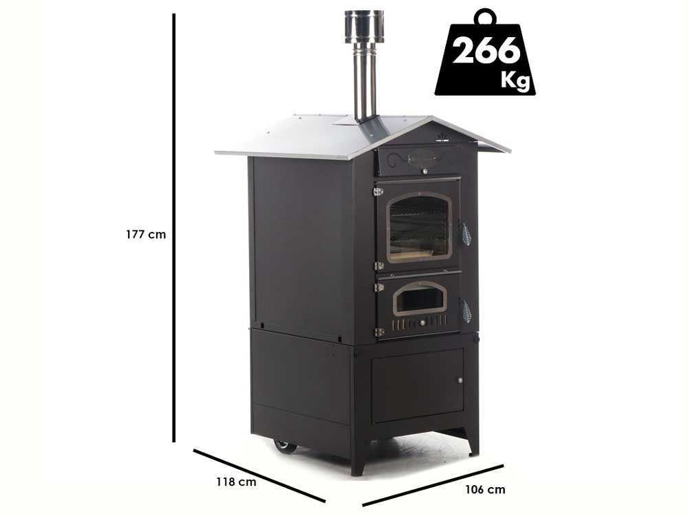 Rossofuoco Effe 80 - Holzbackofen für den Aussenbereich