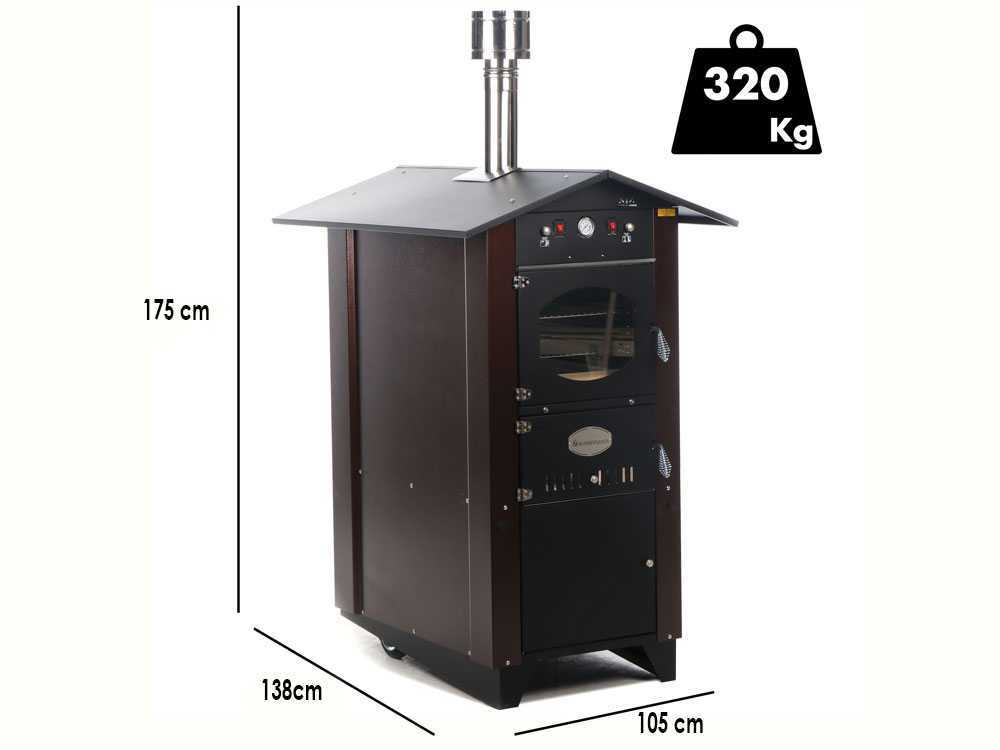 Rossofuoco Garden 100 - Holzbackofen für den Außenbereich