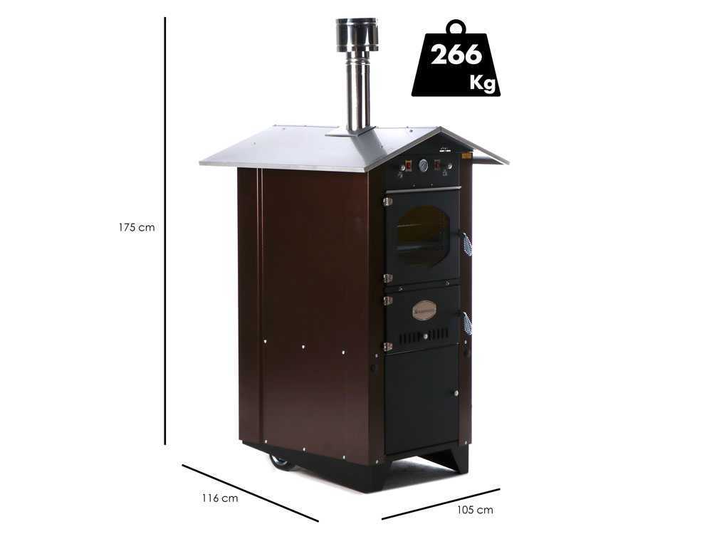 Rossofuoco Garden 80 Plus - Holzbackofen für den Außenbereich