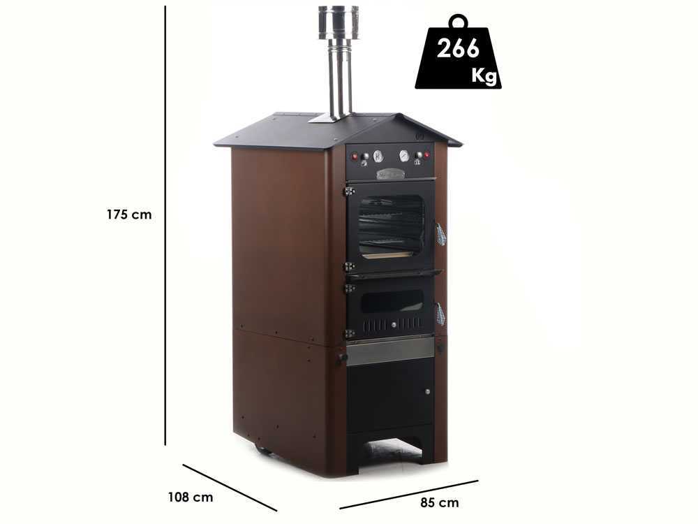 Rossofuoco  Raggio 80 - Holzbackofen für den Außenbereich