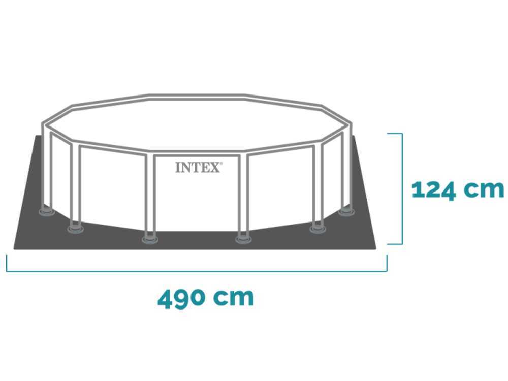 Runder Pool Intex Graphite Grey Panel 26384NP – Bild 2