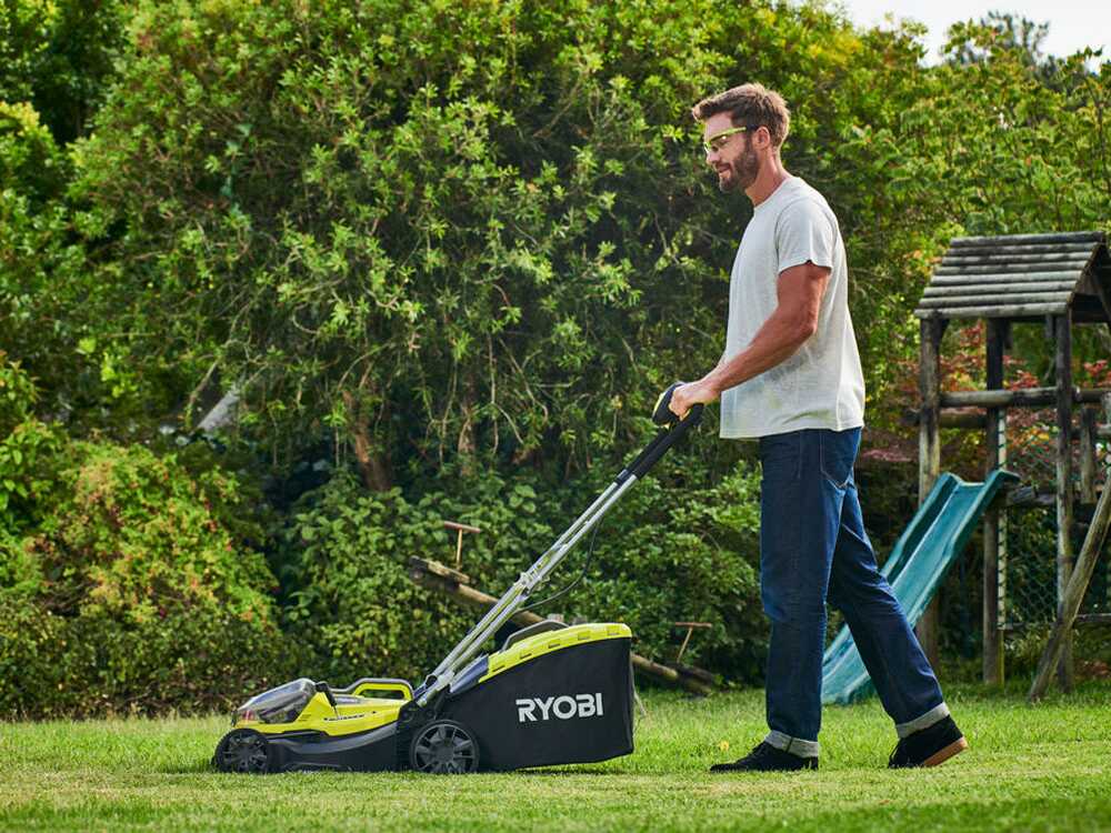 Ryobi Hybrid RY18LMH37A-250 - Akku Rasenmäher - 2x18V/5Ah - 37 cm Schnittbreite – Bild 2