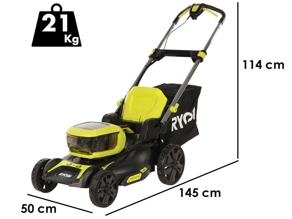 Ryobi RY18LMX46A-250 – Akku-Rasenmäher – 2x 18 V/5 Ah – Schnittbreite 46 cm