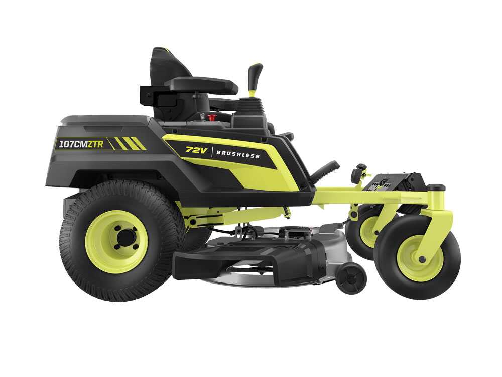 Ryobi ZTRX107 - Akku-Nullwendekreismäher - 72V/20Ah - Schnittbreite 107cm - 2in1