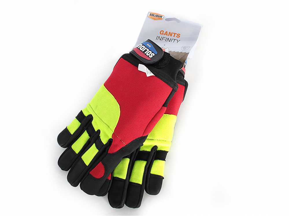 Schnittfeste Schutzhandschuhe für Motorsäge Solidur Forest - Größe L (Kleidergröße 10) – Bild 4