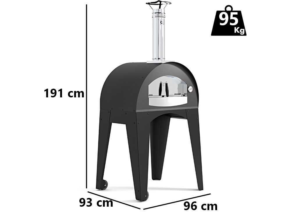 Seven Italy Demetra - Holzbackofen für draußen - 70x50