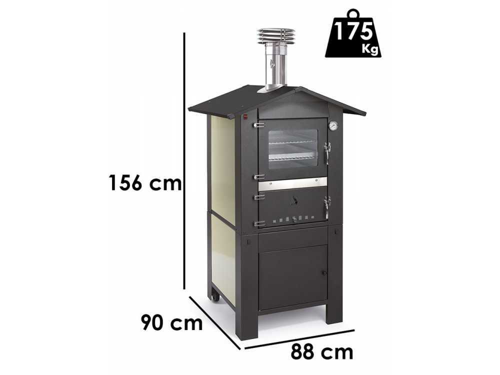 Seven Italy Era Premium - Holzbackofen für draußen - 57x45 cm