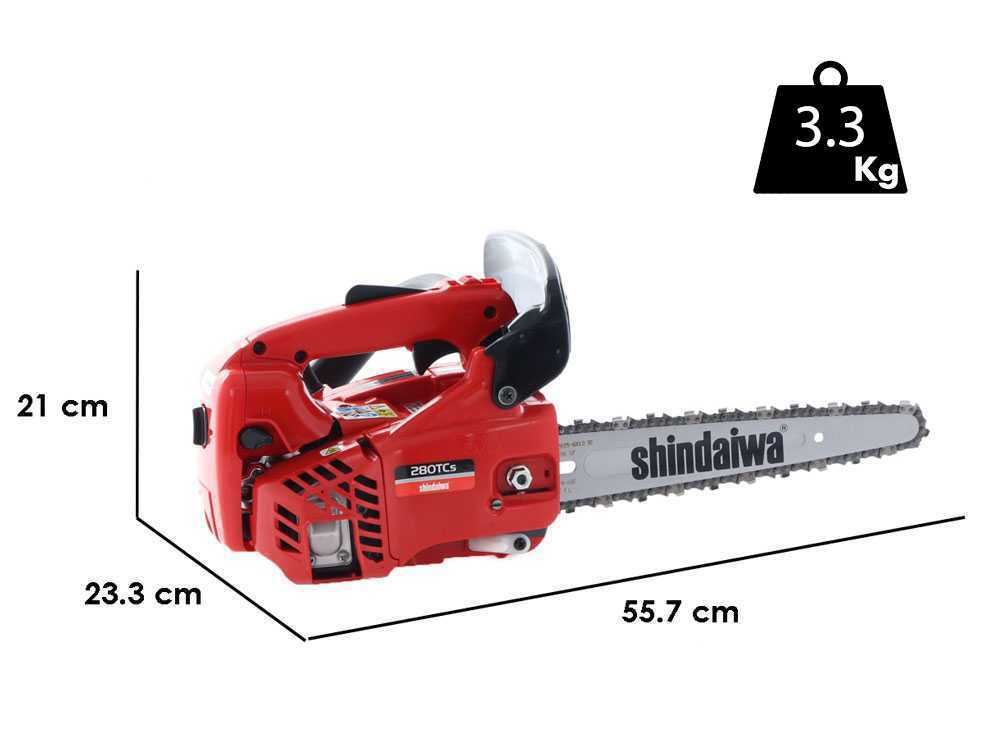 SHINDAIWA SDK 280TCS - Benzin-Baumpflegesäge - Carving-Schwert 25 cm