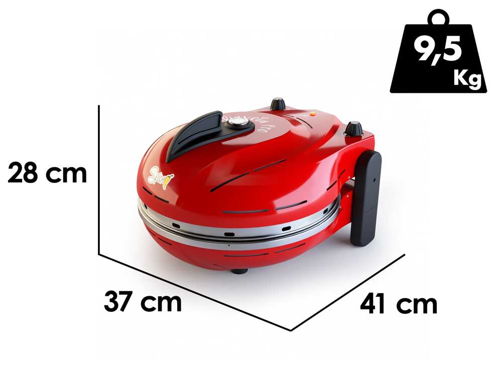Spice Electronics Diavola Pro V 2.0 rot - Minibackofen - Biscotto-Pizzastein