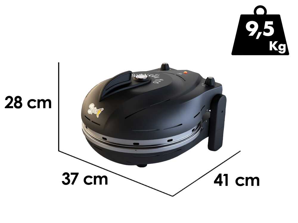 Spice Electronics Diavola Pro V 2.0 schwarz - Pizzaofen - Schamottestein