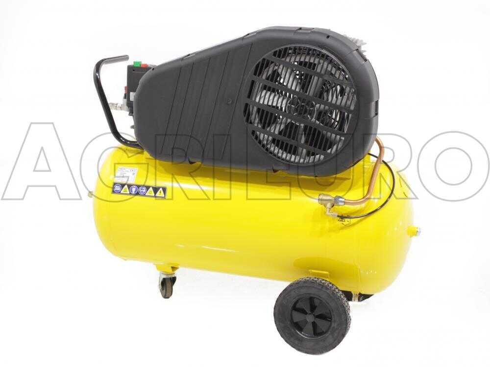 Stanley B 345/10/100 T - Elektrischer Kompressor mit Riemenantrieb - Motor 3 PS - 100 Lt – Bild 3