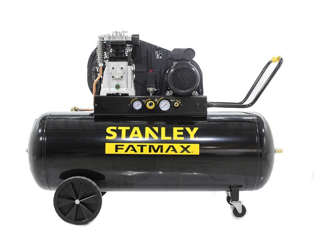 STANLEY  B 400/10/200 - 230V-Kompressor mit Riemenantrieb - Motor 3 PS - 200Lt