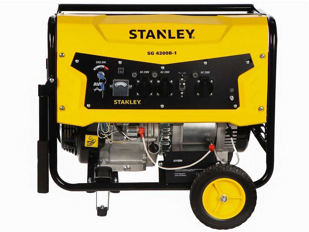 Stanley SG 4200B-1 - Benzin Stromerzeuger - AVR - 4,3 kW - Dauerbetrieb 4,0 kW - 230V – Bild 4