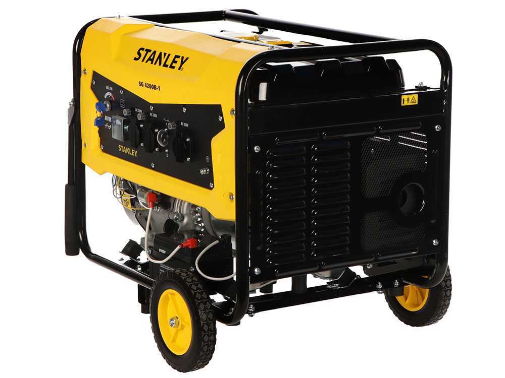 Stanley SG 4200B-1 - Benzin Stromerzeuger - AVR - 4,3 kW - Dauerbetrieb 4,0 kW - 230V – Bild 3