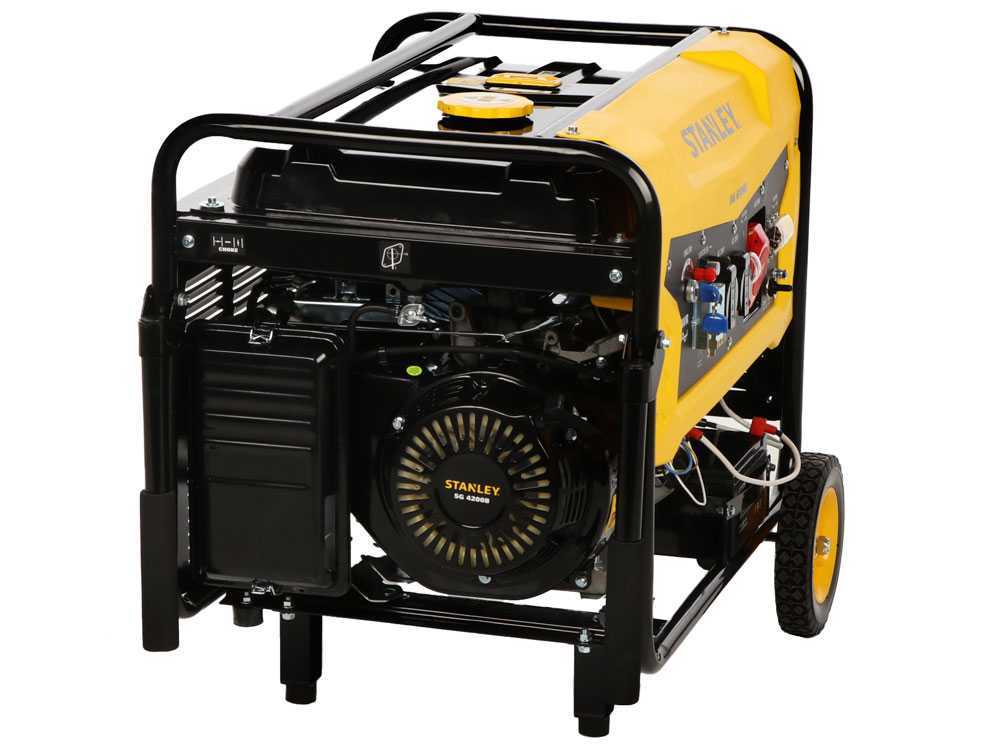 Stanley SG 4200B - Benzin Stromerzeuger - AVR - 4,3 kW - Dauerbetrieb 4,0 kW 400V – Bild 4