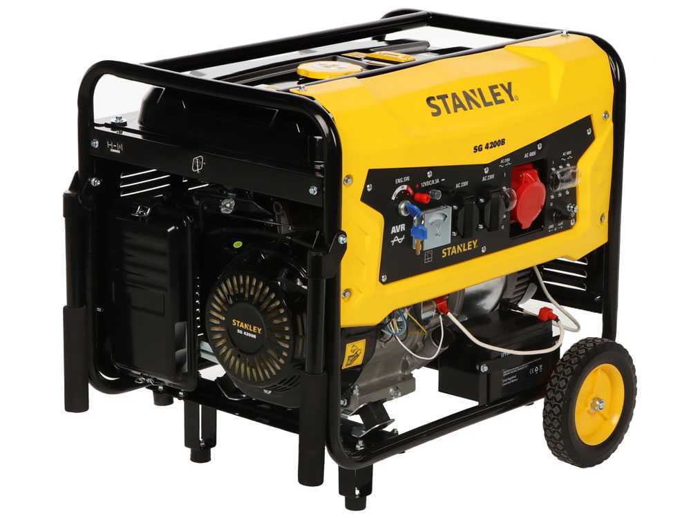 Stanley SG 4200B - Benzin Stromerzeuger - AVR - 4,3 kW - Dauerbetrieb 4,0 kW 400V – Bild 3
