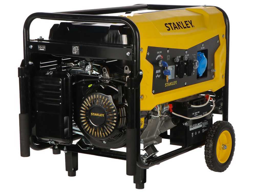 Stanley SG 6500B-1 - Benzin Stromerzeuger - AVR - 6.5 kW - Dauerbetrieb 6.0 kW - 230V – Bild 2