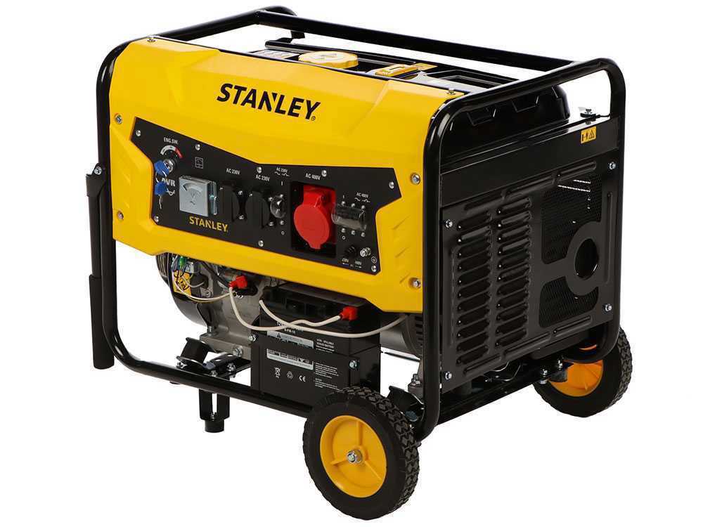 Stanley SG 7500B - Benzin Stromerzeuger - AVR - 7,5 kW - Dauerbetrieb 7 kW 400V – Bild 3
