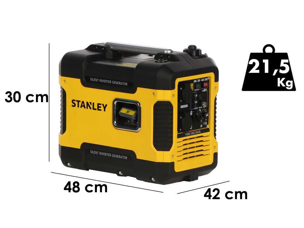 Stanley SIG 1900S - Inverter-Stromerzeuger 1,88 kW - Dauerleistung 1.7 kW - 230V