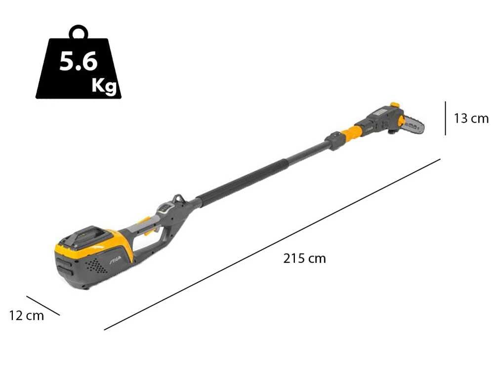 Stiga MT 500e Kit - Multitool - Heckenschere und Kettensäge mit Verlängerungsschaft - Akku und Ladegerät enthalten – Bild 4