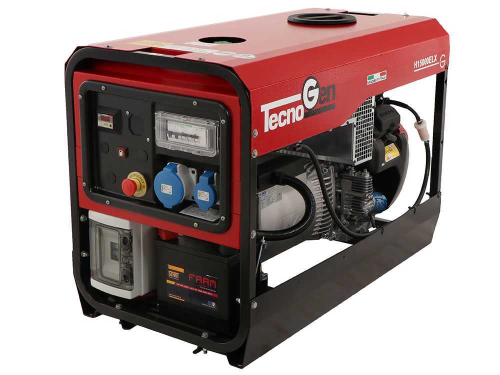 TecnoGen H15000ELX - Benzin-Stromerzeuger 10.4 kW - Dauerleistung 9.4 kW - 230V – Bild 3