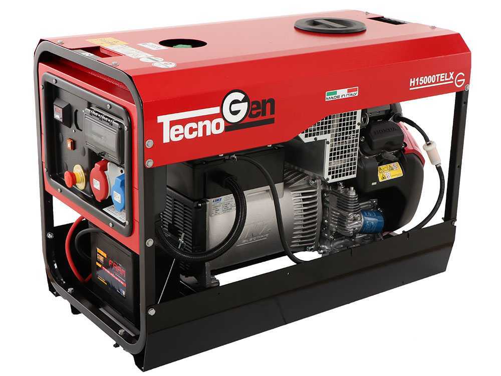 TecnoGen H15000TELX - Benzin-Stromerzeuger 10.4 kW - Dauerleistung 9.4 kW 400V – Bild 3