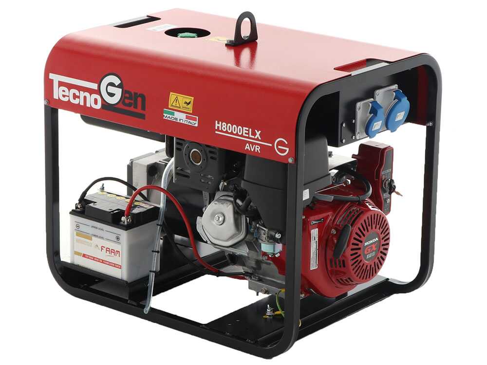 TecnoGen H8000ELX - Benzin-Stromerzeuger 5.8 kW - Elektro-Starter - Dauerleistung 5.2 kW - 230V – Bild 3