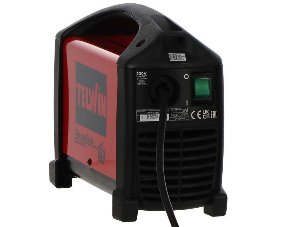 Telwin TECNICA 188 MPGE - Inverter-Elektroden-Schweissgerät WIG - 150A - NUR GERÄT – Bild 4