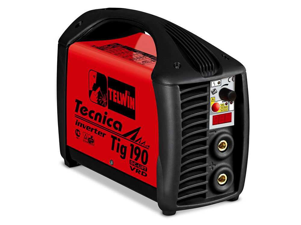 Telwin Tecnica TIG 190 DC - Inverter-Schweißgerät (WIG Lift und MMA) + Koffer, Gleichstrom (DC) – Bild 4
