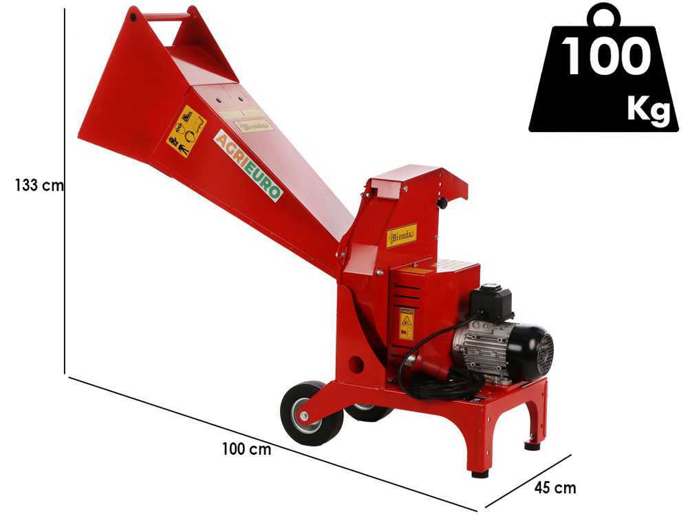 Top Line BIONDA - Elektrischer Häcksler - 400V Motor