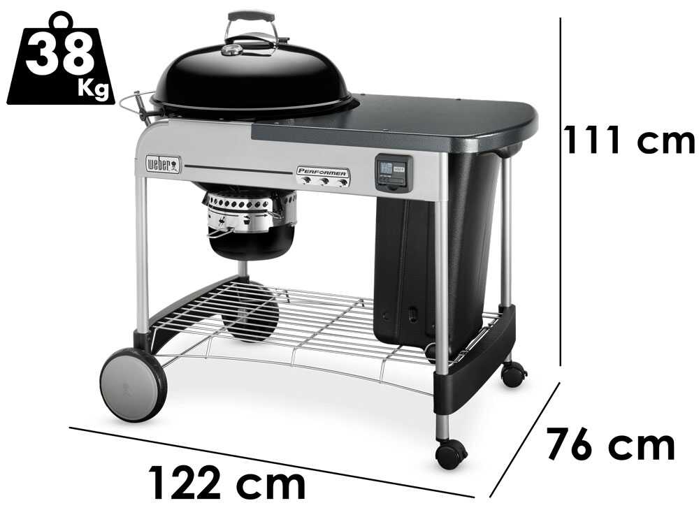 Weber Performer Premium GBS - Holzkohlegrill - Durchmesser des Grills 57cm