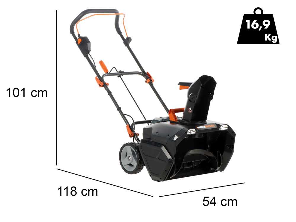 Worx Nitro WG471E - Akku-Schneefräse -  40V - 2x 4Ah