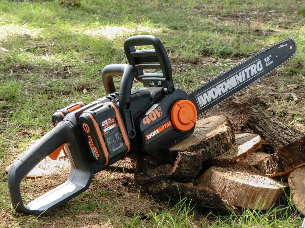 WORX WG385E NITRO - Akku-Astkettensäge - 2x20V/4Ah - Schwert 40 cm – Bild 4